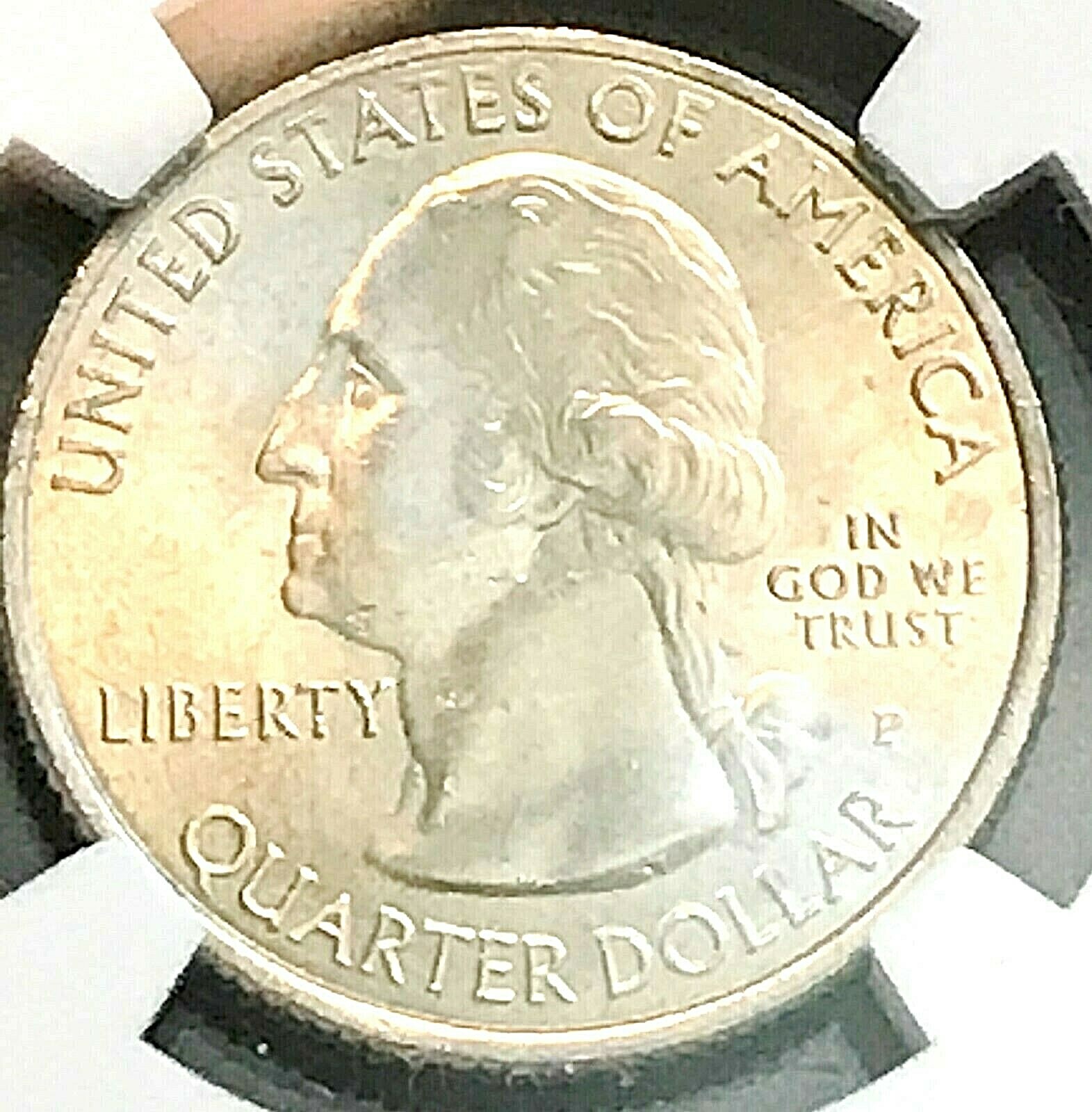 2015P DDR Washington 25c NGC MS64 VP-001 Dramatic Doubling CHN