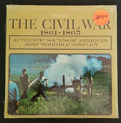 The Civil War 1861-65-Authentic Sounds-Bruce Catton-Riverside STEREO SEALED
