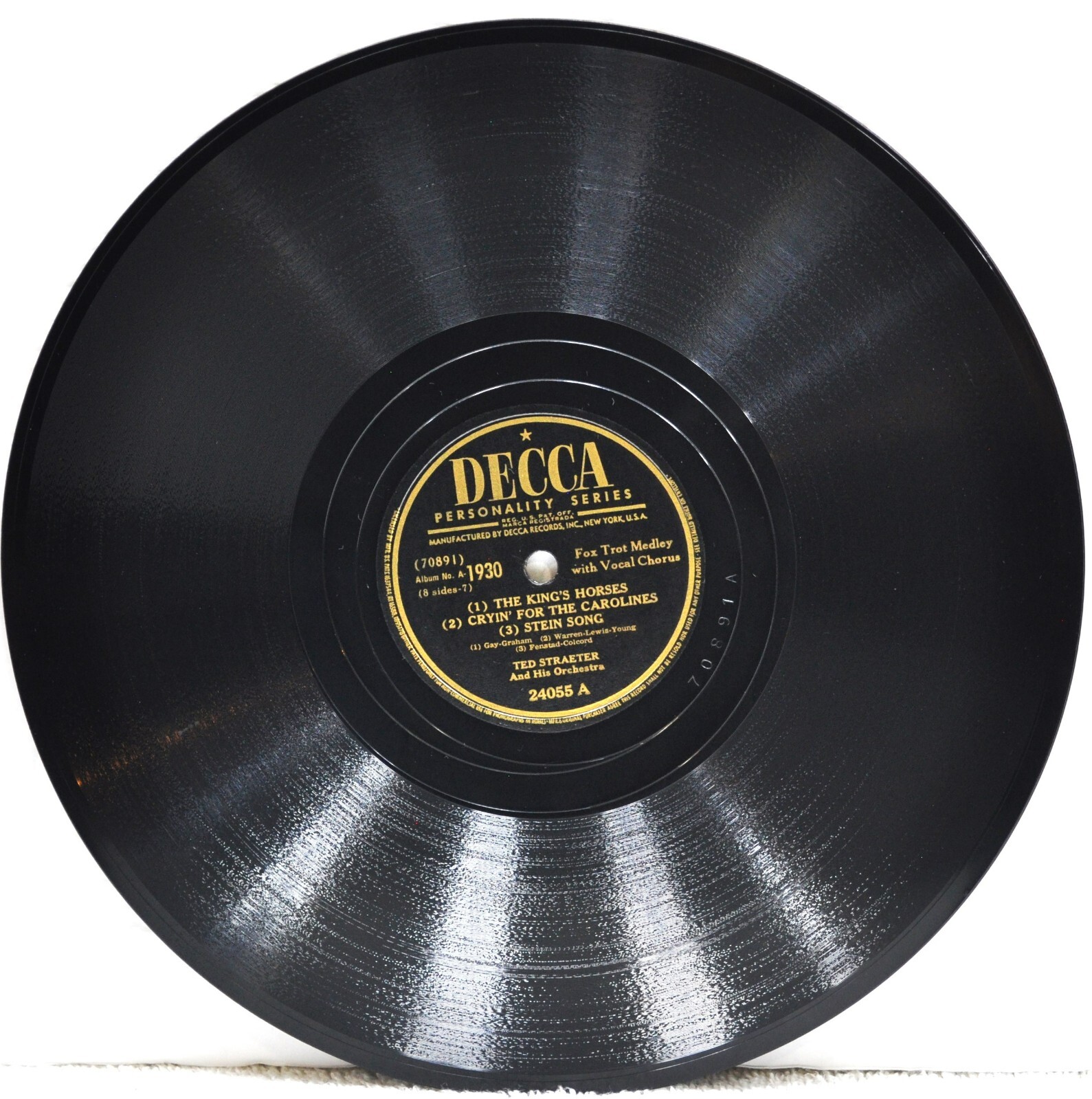 TED STRAETER & HIS ORCHESTRA 