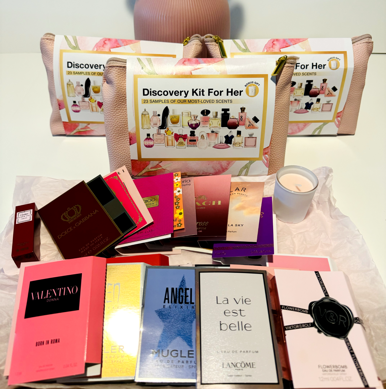 2023 Holiday 23-Pc. High-end Fragrance Sampler Discovery Gift Set For Her