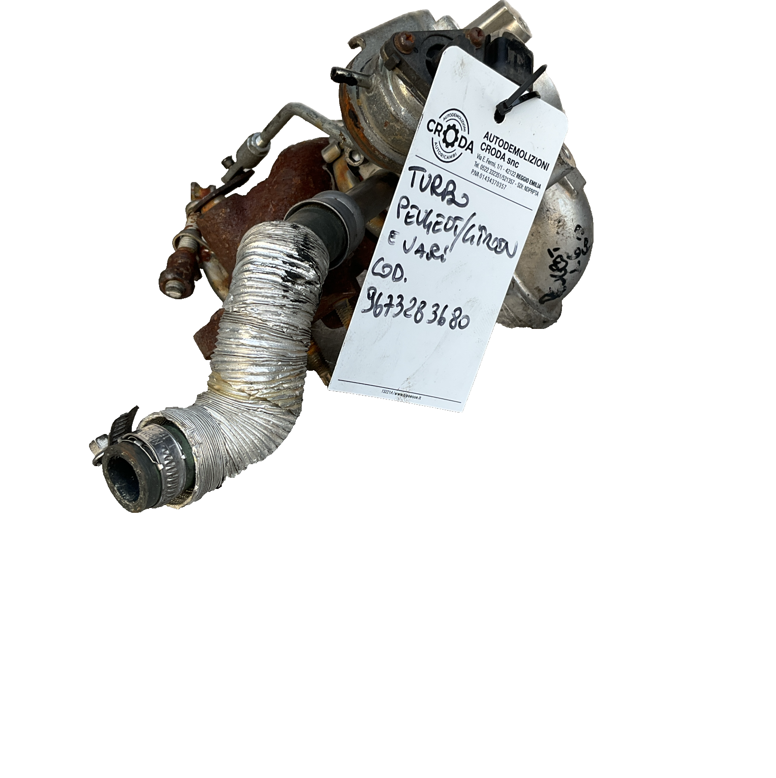 Turbo turbina FORD FIESTA VI PEUGEOT 308 II 2015 codice 9673283680 49373-02002