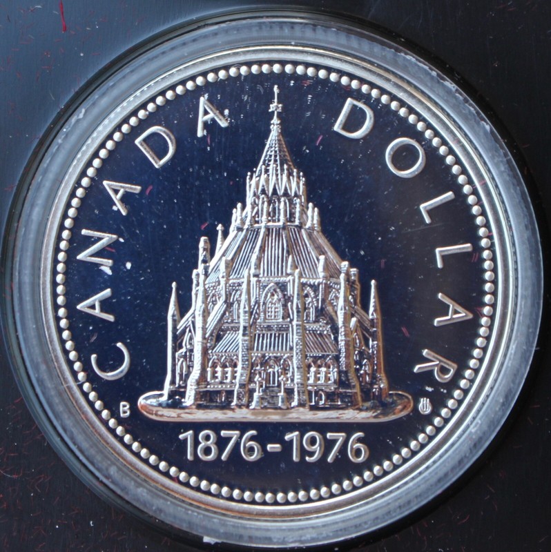 1976 CANADA $1 DOLLAR .500 SILVER - 100th Anniv. Ottawa