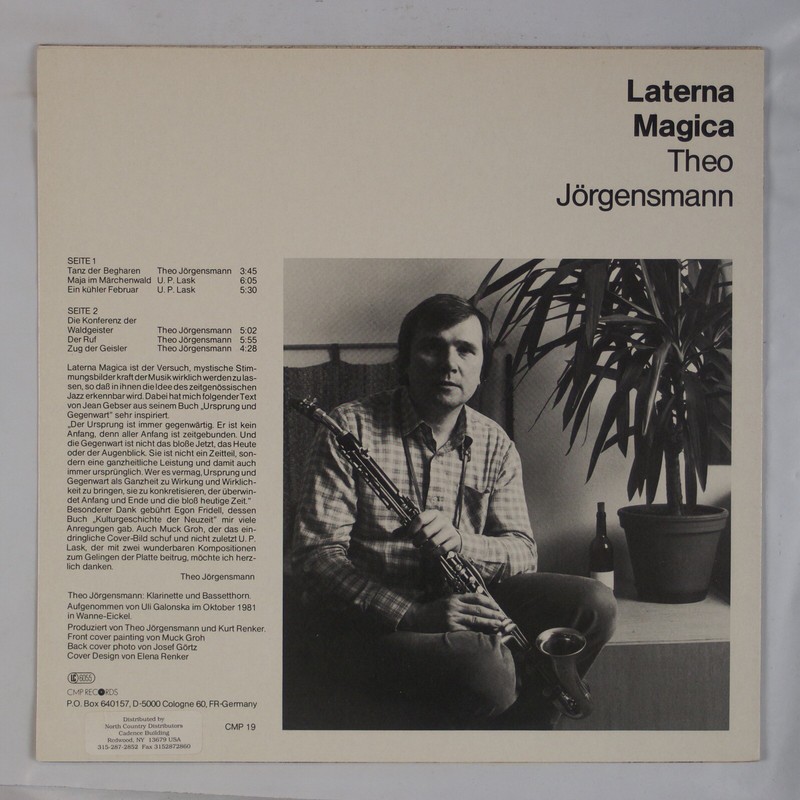 THEO JORGENSMANN: Laterna Magica CMP Records Jazz LP NM Vinyl | eBay