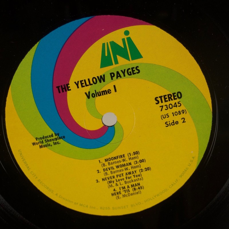 THE YELLOW PAYGES: Volume 1 US UNI Psych Rock LP NM Vinyl | eBay