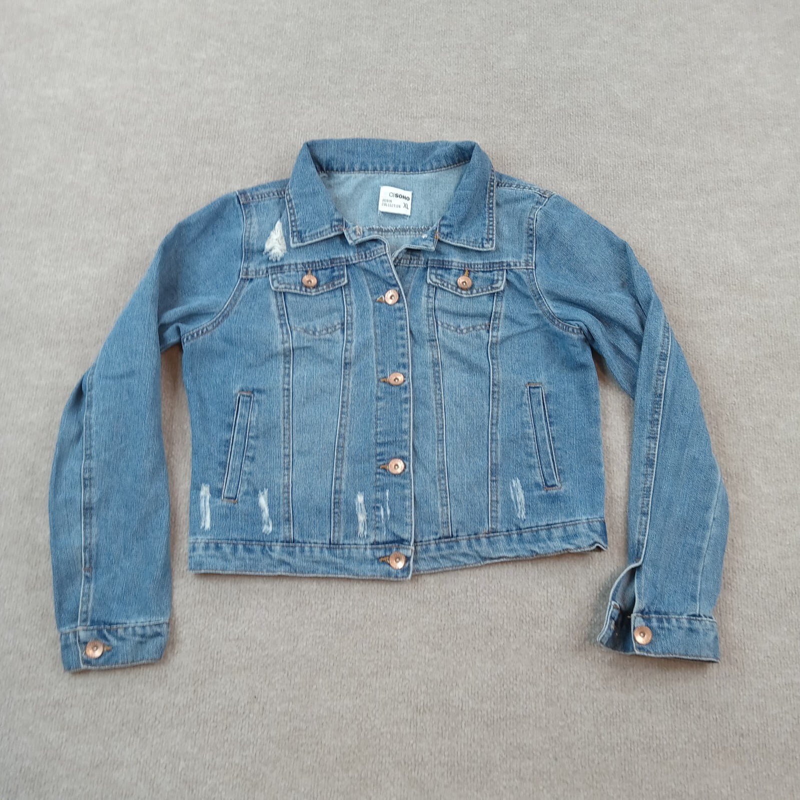 Ci Sono Jean Jacket Womens Extra Large Blue Denim Casual