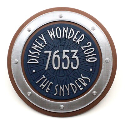 Disney Cruise 3D Printed Stateroom Door Porthole Custom Personalized DCL