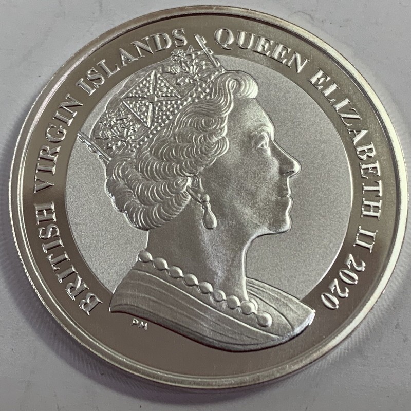 Pegasus, 2020, British Virgin Islands, 1 troy oz .999 Fine Silver