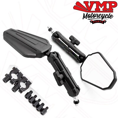Adventure Bike Style Mirrors Pair Mirrors for Jinlun 125 Cruiser JL125-12A