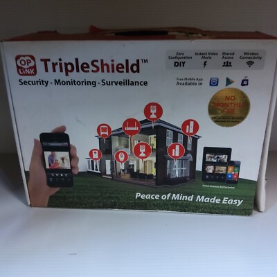OPLINK Security Triple Shield Wireless Security System New open box