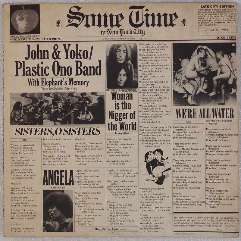 JOHN LENNON, YOKO ONO BAND: Some Time in New York City 2x LP
