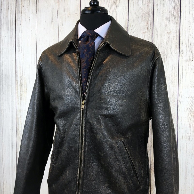j crew mens leather jacket