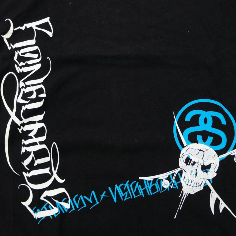 Rare VTG STUSSY x NEIGHBORHOOD Boneyards No Quarter T Shirt Rare VTG STUSSY x NEIGHBORHOOD Boneyards No Quarter T Shirt