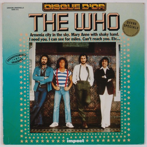 The Who Hits France Impact Disque D Or Vinyl Lp Nm Ebay