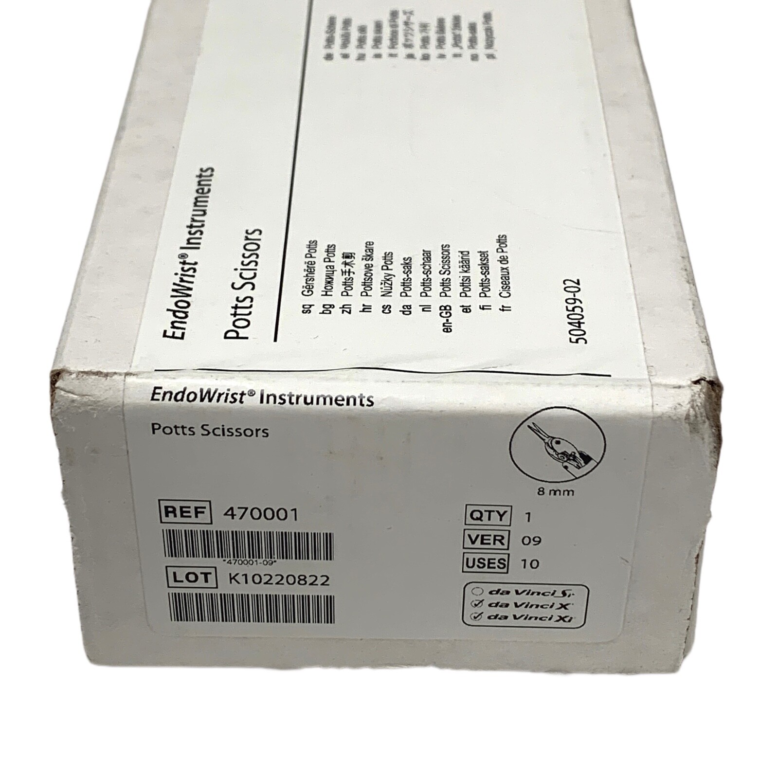 Intuitive Surgical Da Vinci Xi REF 470001, Potts Scissor