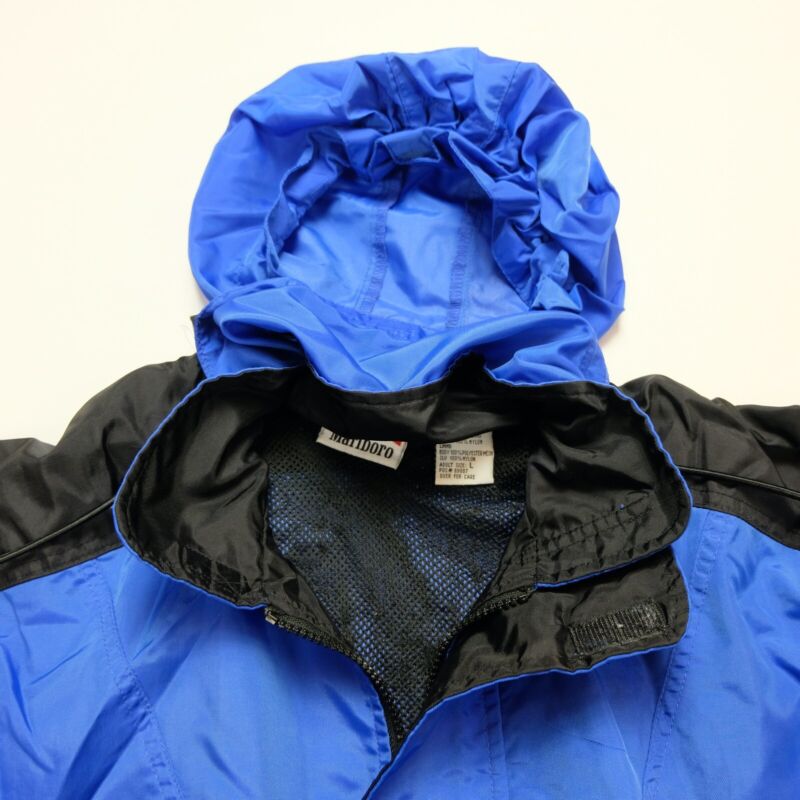 Rare Vintage MARLBORO Unlimited Hooded Windbreaker Jacket Rare Vintage MARLBORO Unlimited Hooded Windbreaker Jacket