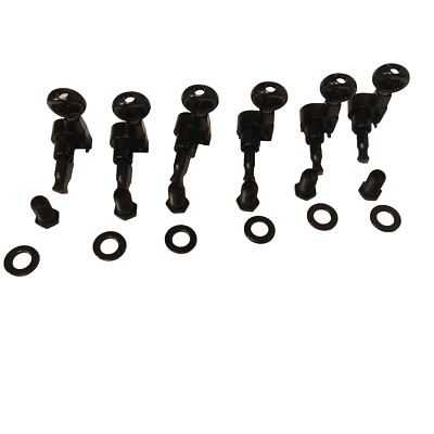 Grover Tuners - Black/ Set of 6 (Used on some Peavey Vortex ''V'' EX Satin Black)