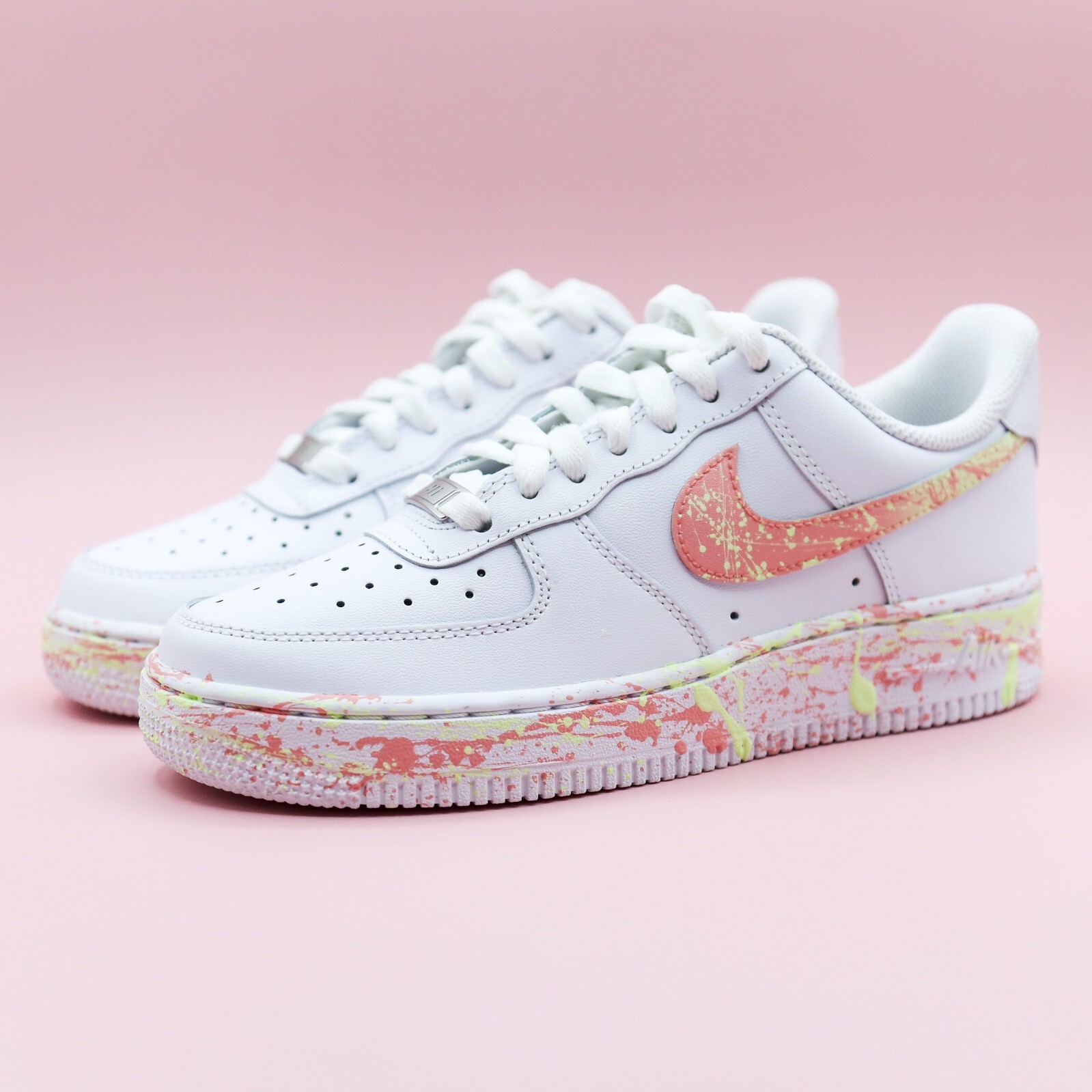 Nike Air Force 1 ホワイト/ピンク ロープカスタム AIR FORCE 1 ROPE | Kick-Ass