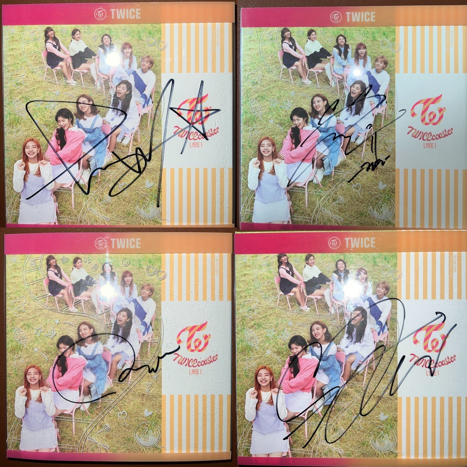 TWICE [TWICE COASTER : LANE 1] Autographed Signed Album