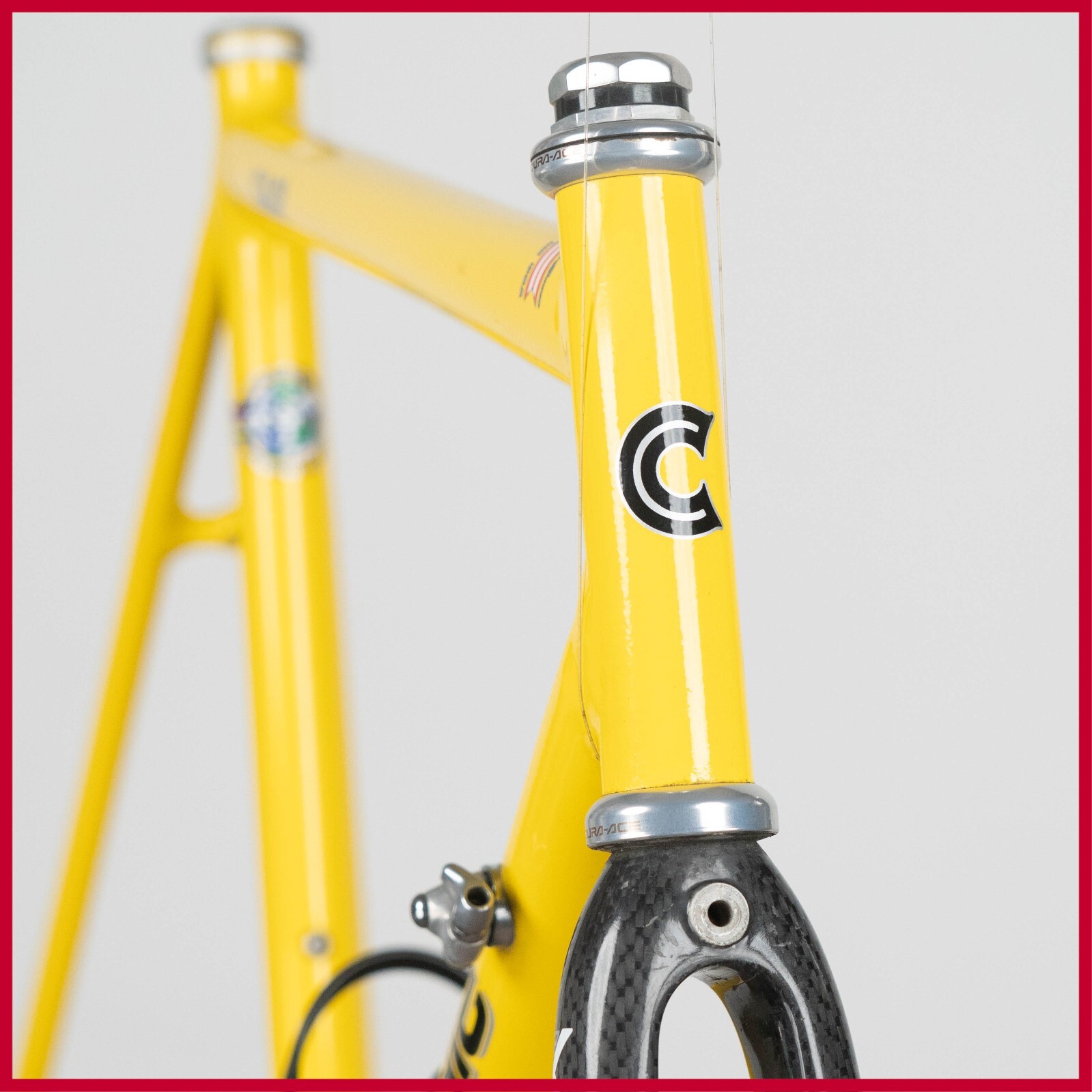 CANNONDALE CAAD3 YELLOW ALUMINIUM FRAME VINTAGE ROAD RACING