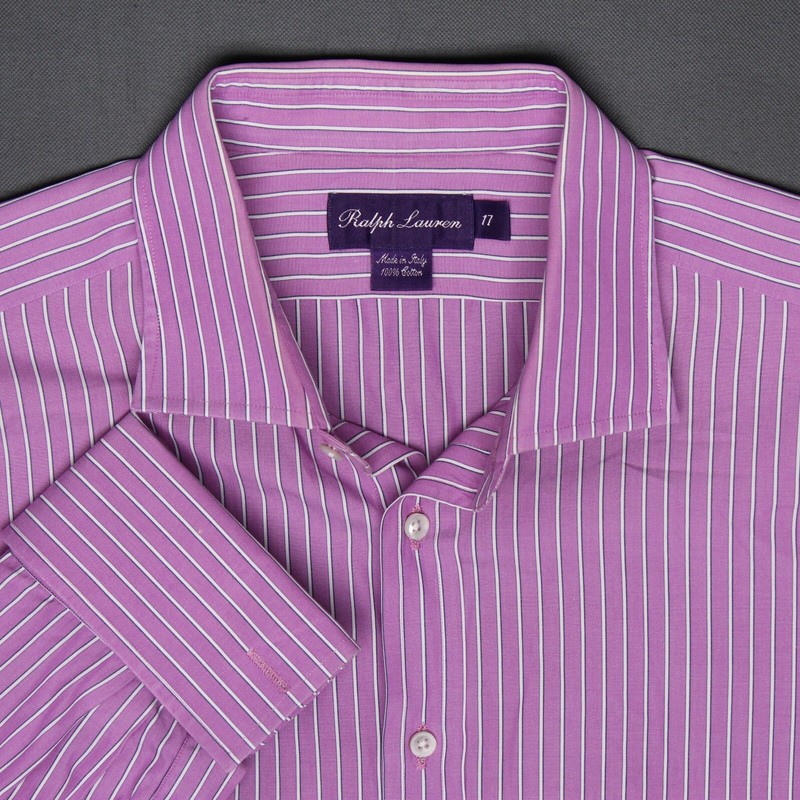 Ralph Lauren Purple Label Dress Shirt Mens 17 Lavender