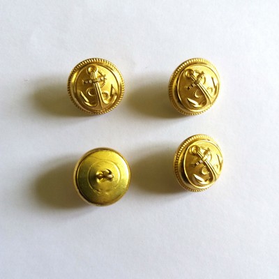 Boutons Avec Détail Ancre Rouge – 1/2 Pouce, Lot De 8 – Pour Veste, Chemise, DIY