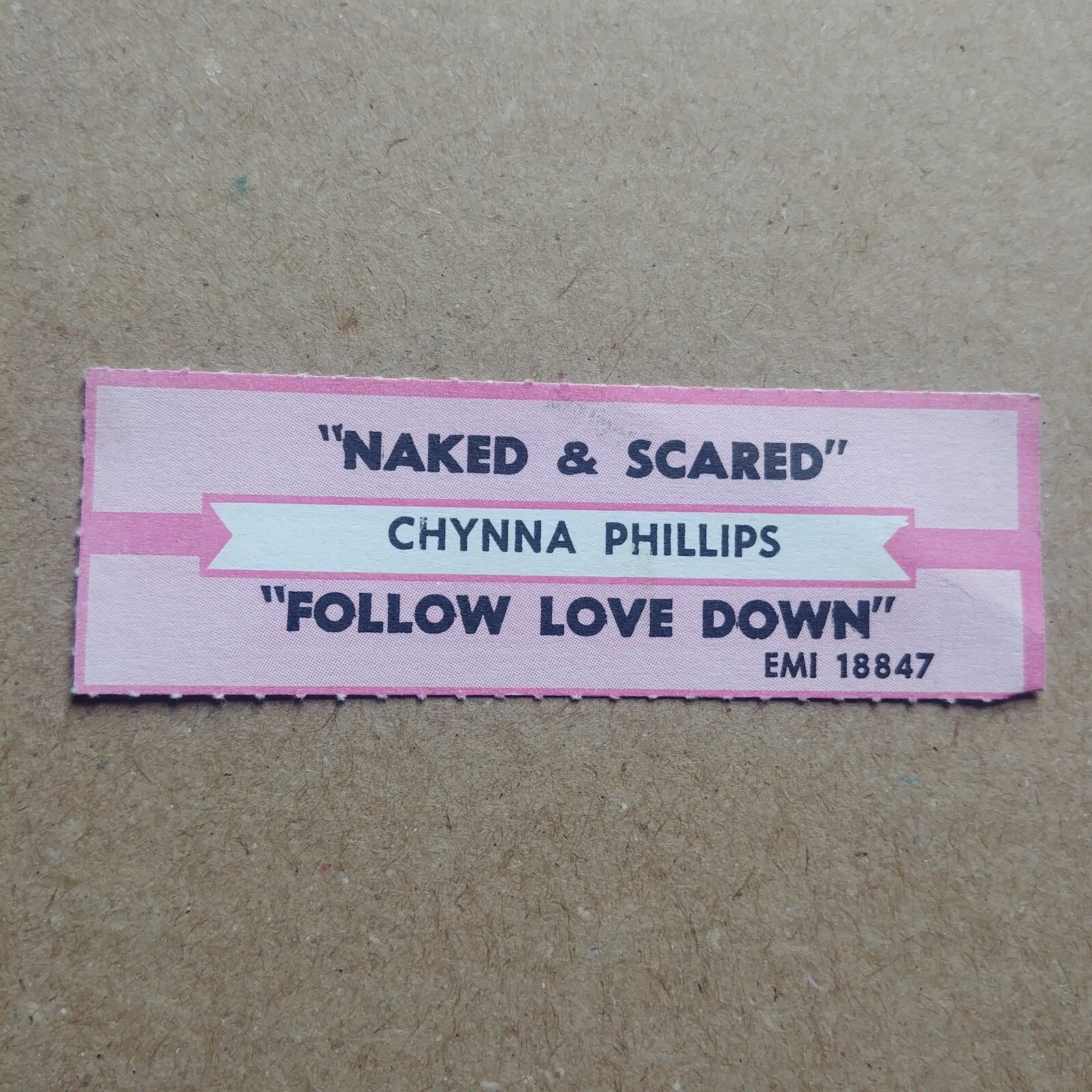 CHYNNA PHILLIPS Naked & Scared JUKEBOX STRIP Record 45 rpm 7