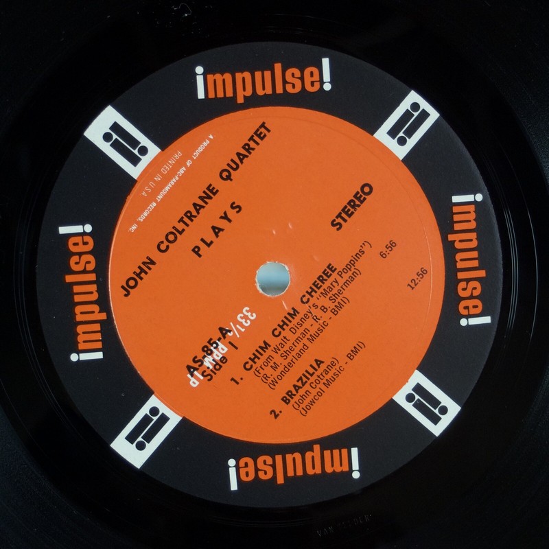 JOHN COLTRANE QUARTET: Plays US Impulse AS-85 Jazz LP NM- Vinyl | eBay