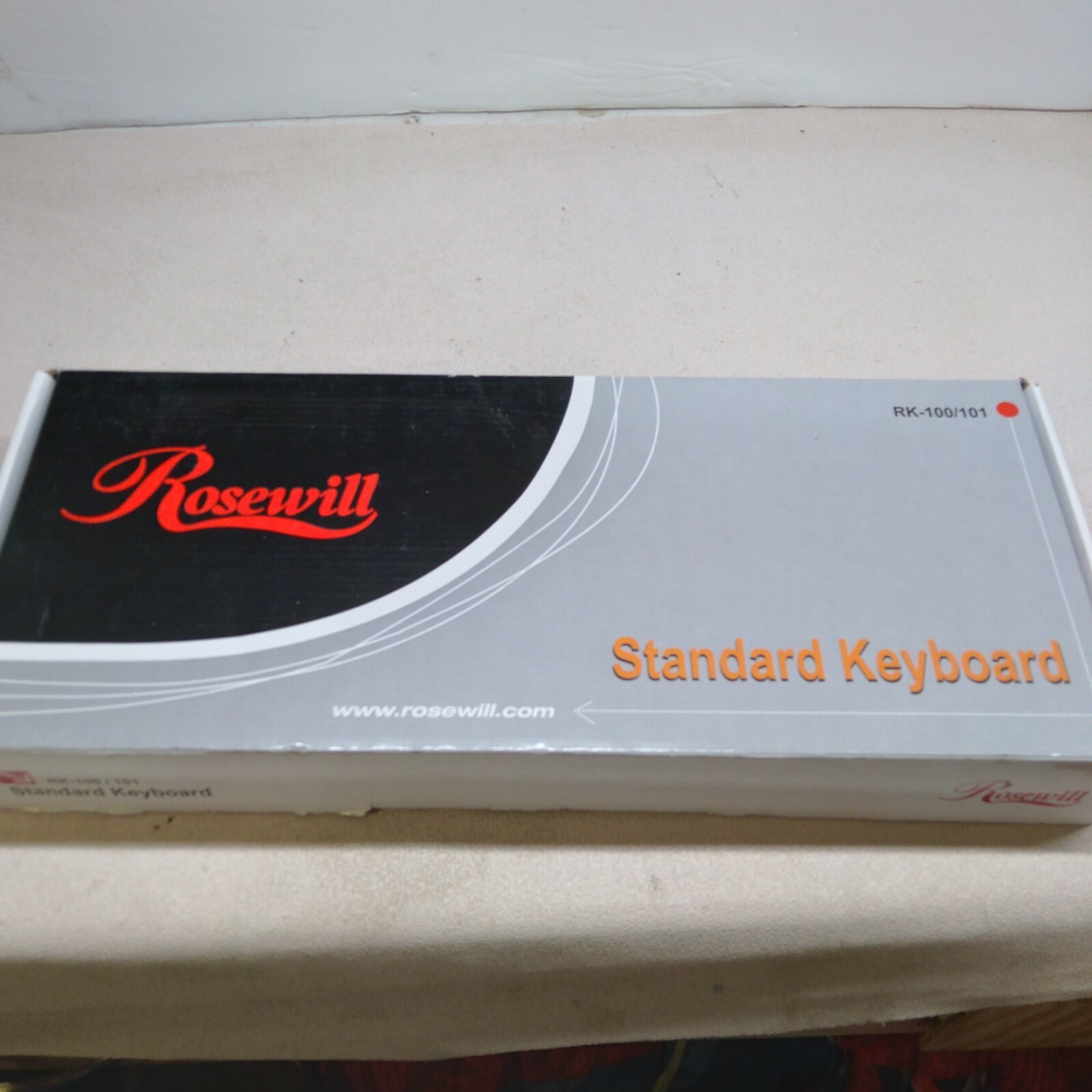 Rosewill RK-100 - Standard Keyboard - Black, 107 Normal Keys, USB