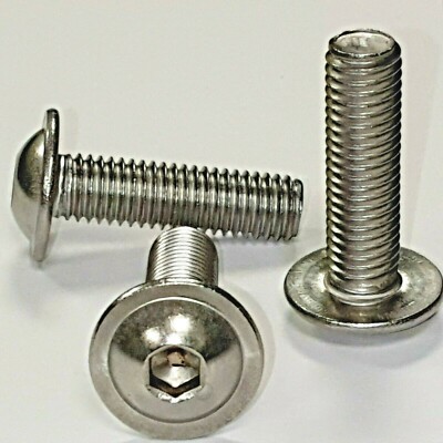 Linsenkopfschrauben Flansch M3 M4 M5 M6 M8 M10 Edelstahl V2A DIN-ISO 7380-2