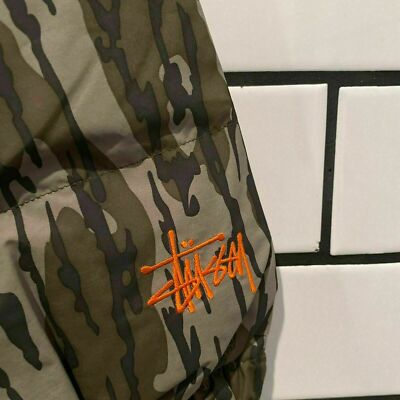 Pre-owned Stussy Mossy Oak Down Puffer Jacket Camo In Multicolor