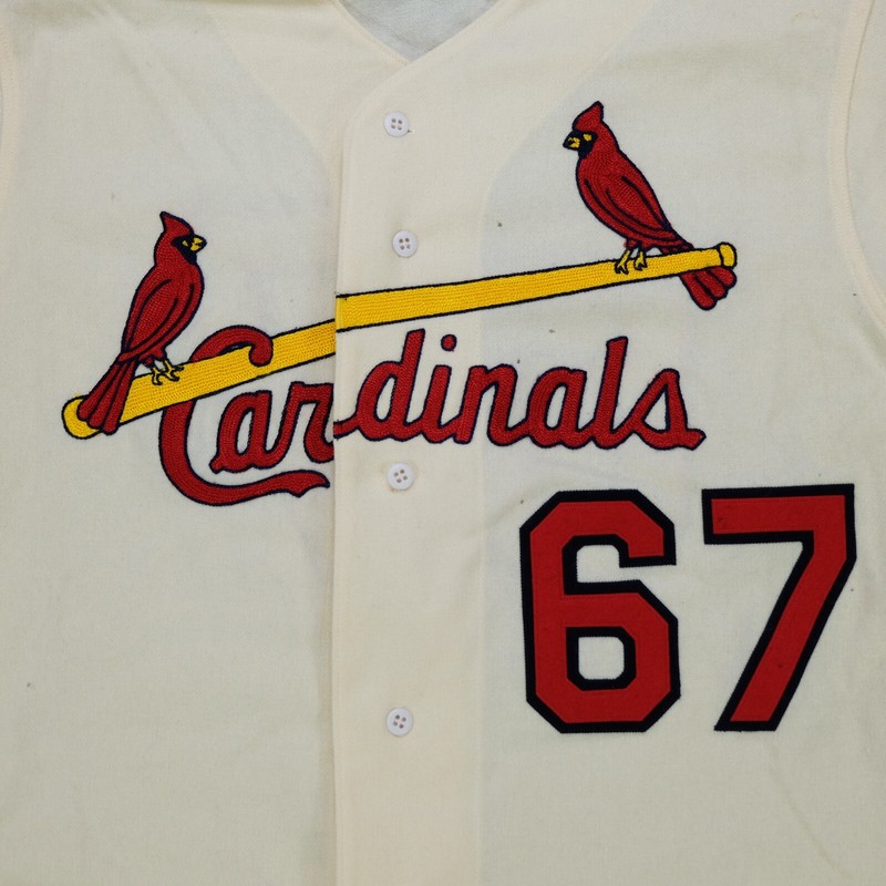 90‐00s mitchell&ness baseball shirt Rare VTG MITCHELL & NESS St. Louis Cardinals 1967 Sewn
