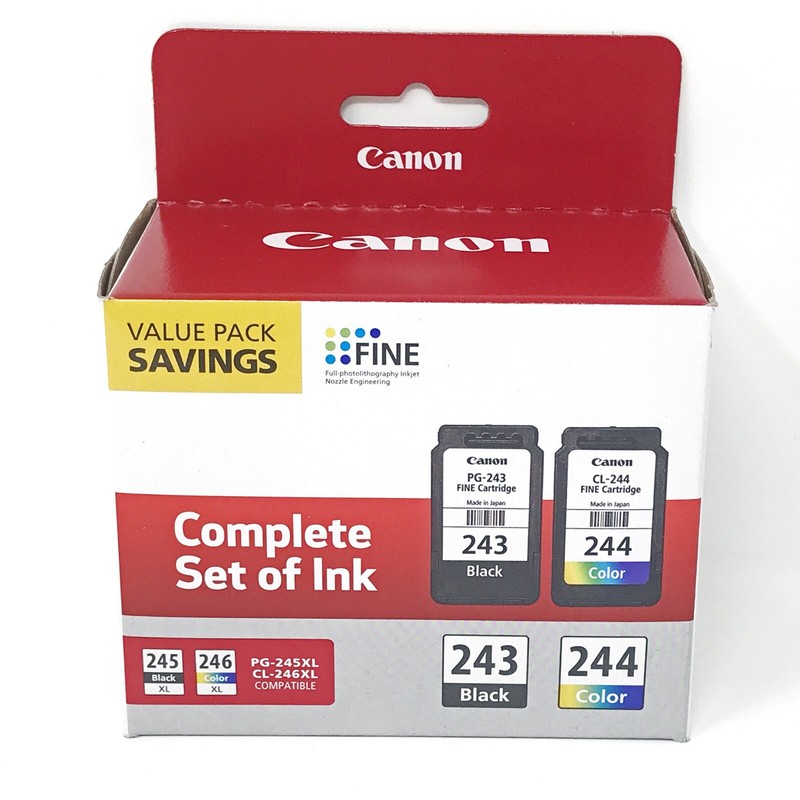 Genuine Canon PG243 CL244 Ink Cartridges for MG2522 4520 3120 3122