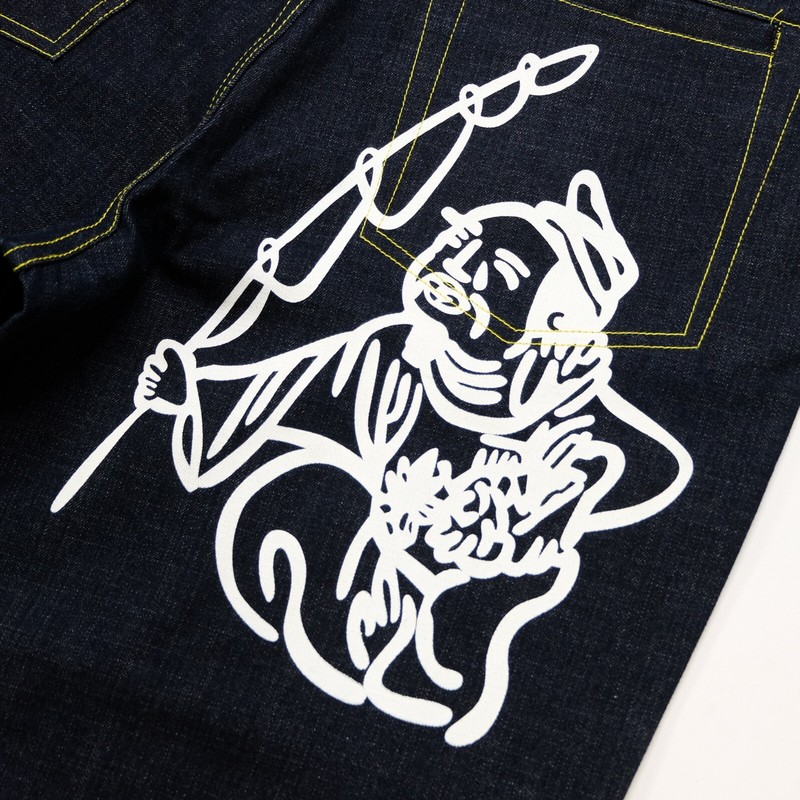 Rare VTG EVISU No. 2 Lot 0001 Fisherman Logos Denim Jeans Rare VTG EVISU No. 2 Lot 0001 Fisherman Logos Denim Jeans