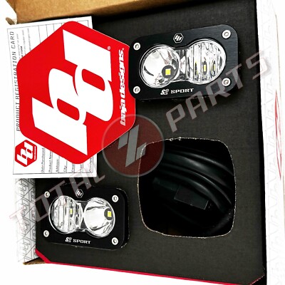 Baja Designs  S2 Sport Clear Driving/Combo LED Fog Light Pods w/ Wiring Harnes