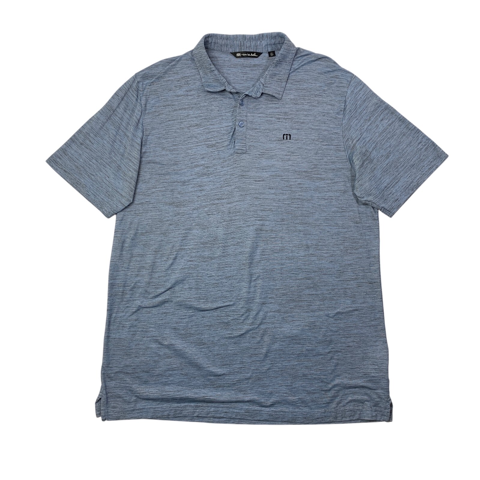 Travis Mathew 花柄シャツ XL Travis Mathew Shirt Mens 2XL XXL Cornflower Blue Black