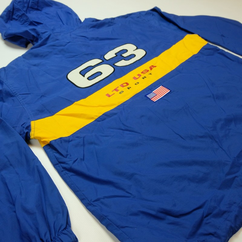 Rare VTG LIMITED Sport LTD USA Flag Spell Out Pullover Rare VTG LIMITED Sport LTD USA Flag Spell Out Pullover