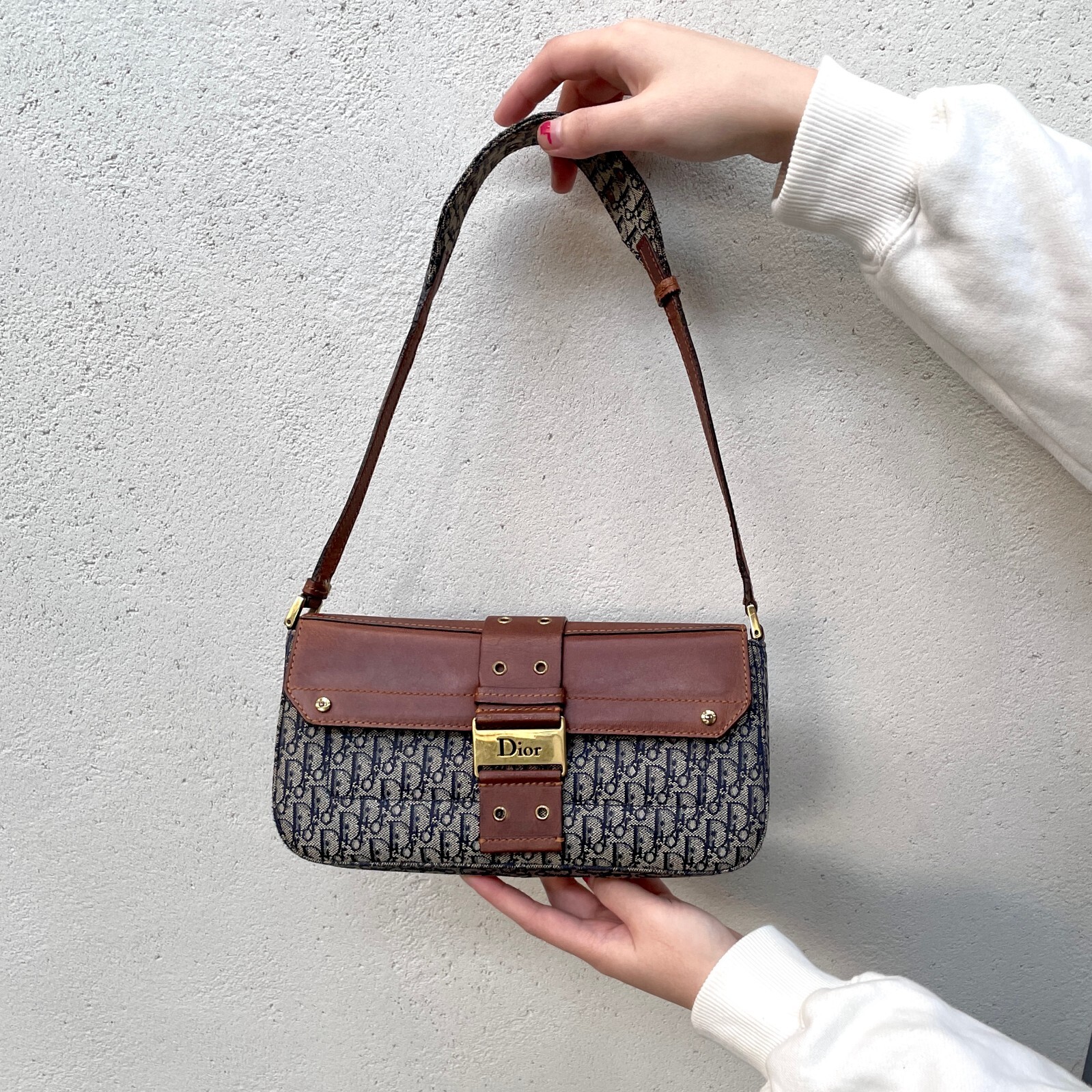 【Dior】Dior vintage trotter shoulder bag★ショルダーバッグ Dior Vintage Trotter Shoulder Bag