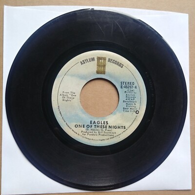 EAGLES One Of These Nights 45 7'' POP ROCK Record Vinyl Records 1975