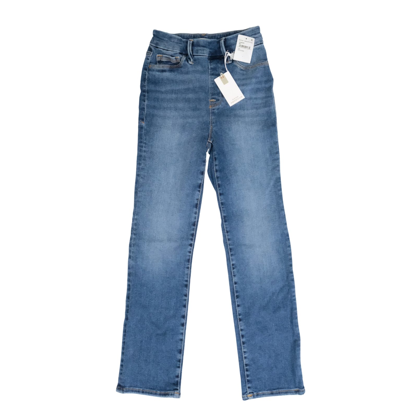 Good American Good Legs Straight Indigo Jeans Womens Size 1 Inseam 27.5" NWT