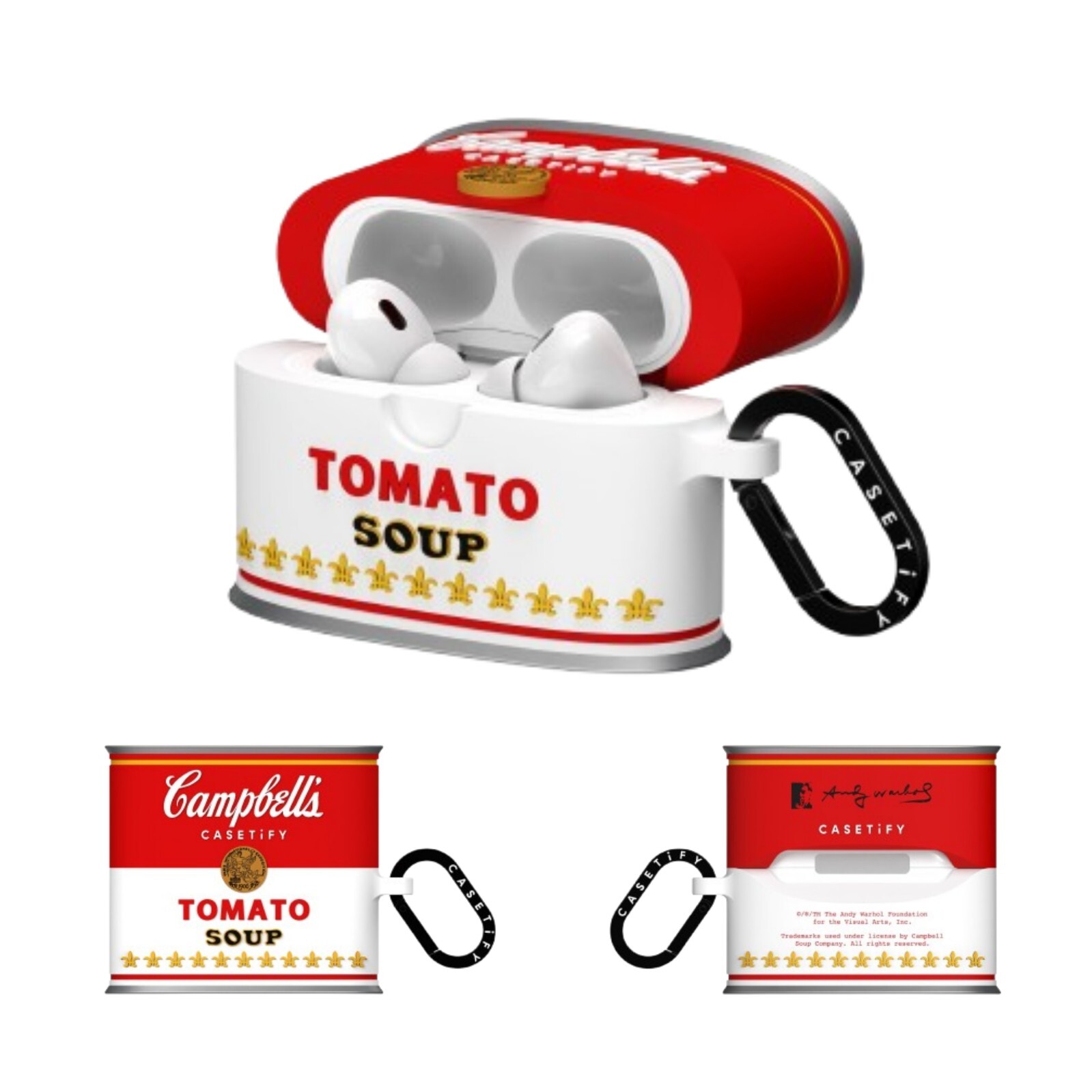 CASETiFY Andy Warhol Campbell's Soup Collectible Earbuds