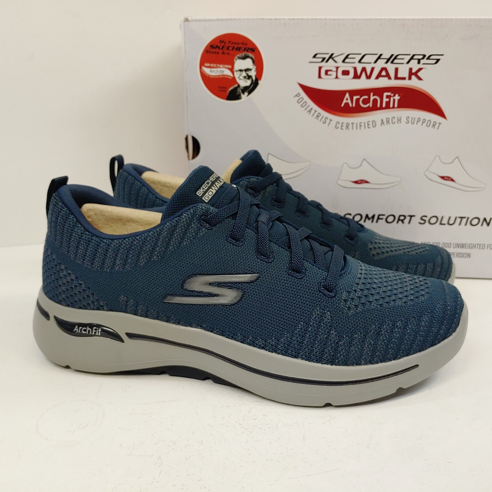 Skechers Go Walk Arch Fit Grand Select Mens Size 10 Navy