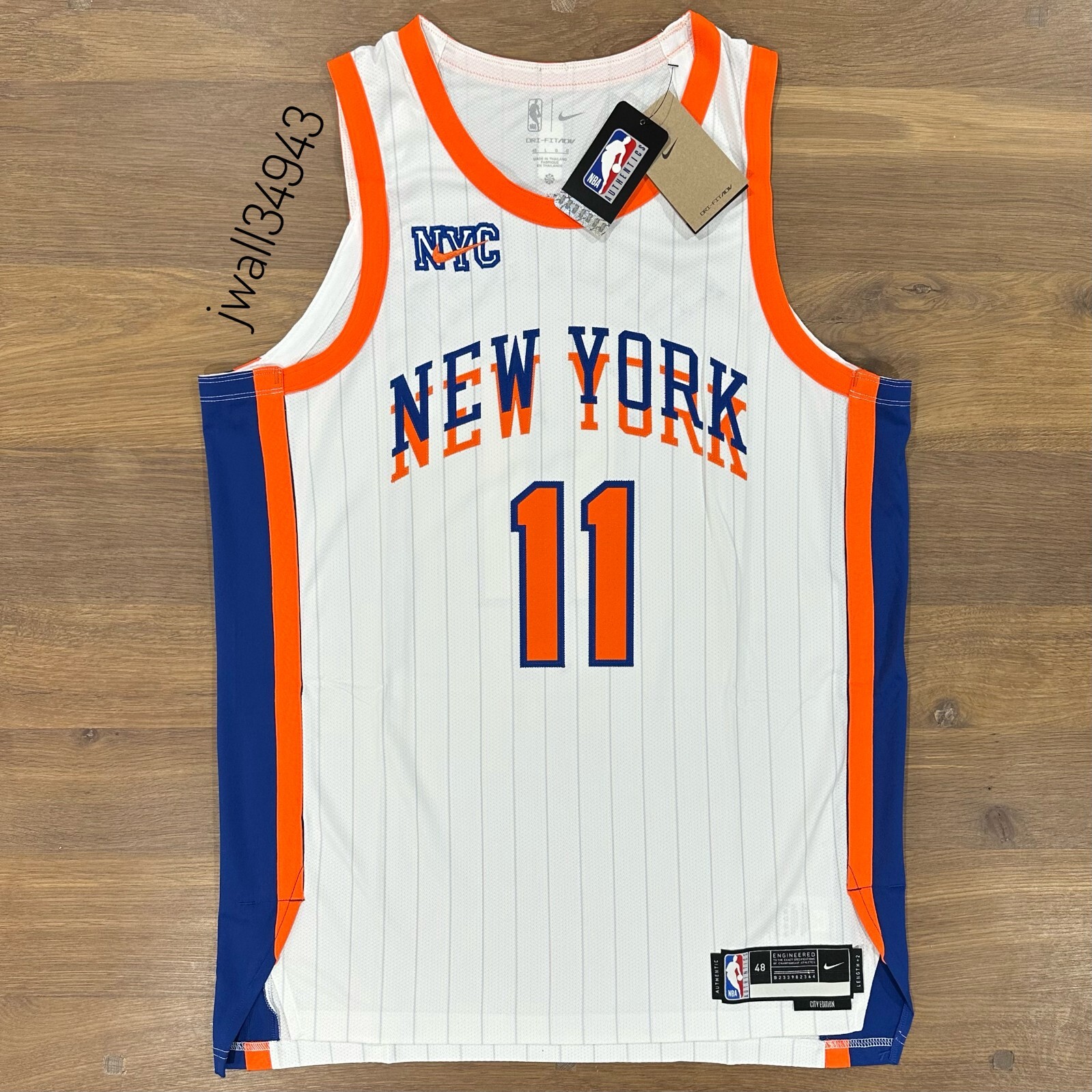 Knicks ユニフォーム NY NBA DaQuan Jeffries New York Knicks Fanatics Authentic Player