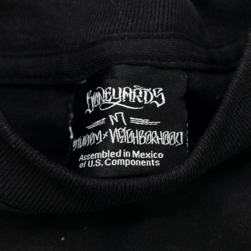 Rare VTG STUSSY x NEIGHBORHOOD Boneyards No Quarter T Shirt Rare VTG STUSSY x NEIGHBORHOOD Boneyards No Quarter T Shirt