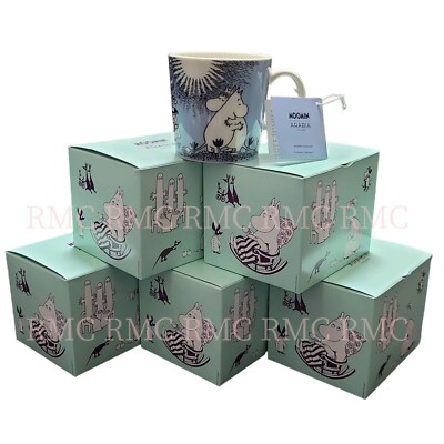 ARABIA Moomin Classic Mug 0.3L Love Blue set of 5 Japan limited 2024 NEW