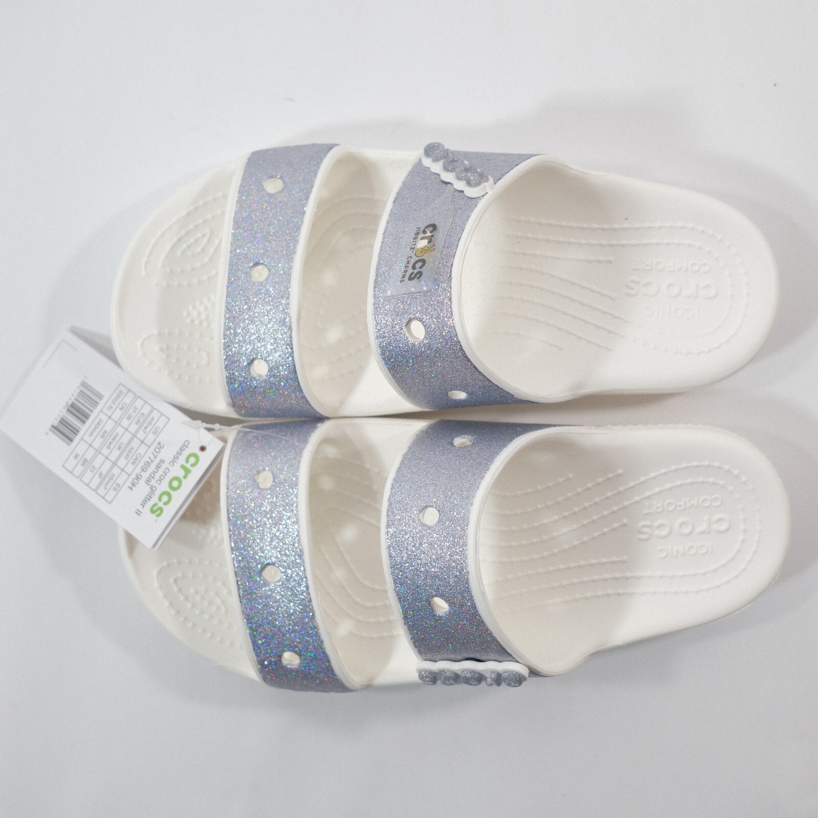 LIMELIME♡ Crocs Classic Glitter II Sandal 207769 Black | World of Clogs