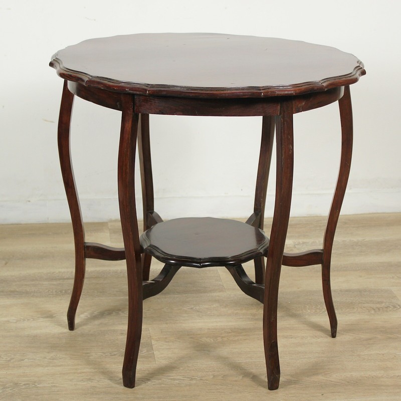 Tavolino tavolo antico da salotto per tè soggiorno in legno inglese chippendale
