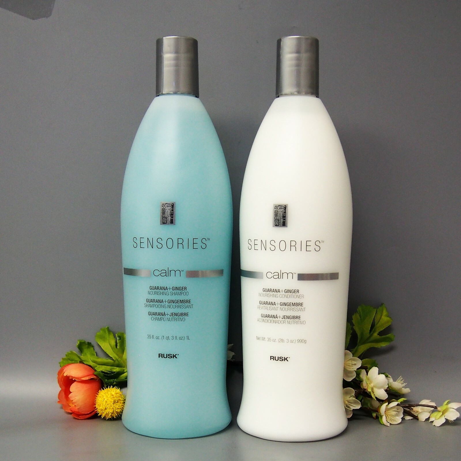 Rusk Sensories CALM Guarana Ginger Nourishing Shampoo & Conditioner 35oz DUO