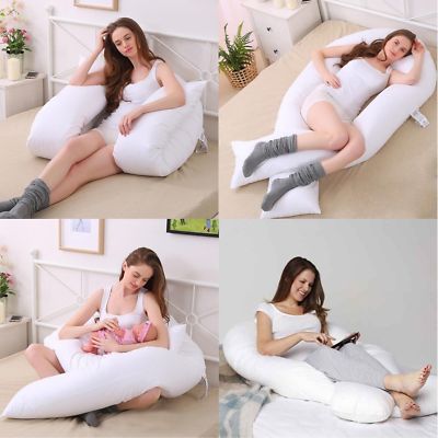 12 FT BIG U SHAPE FULL BODY & BACK SUPPORT MATERNITY PREGNANCY COMFORT PILLOW