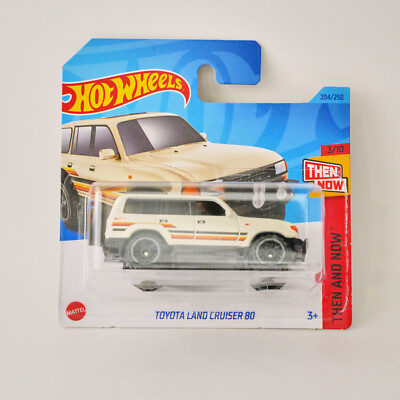 Hot Wheels Toyota Land Cruiser 80 White Then and Now 2023 M Case Short Card