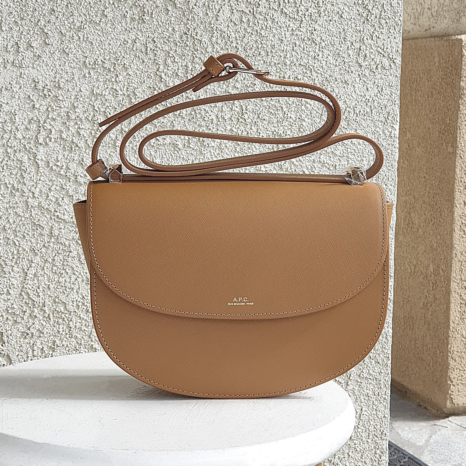 NWT A.P.C. Geneve Bag Camel PXBJQ-F61161 | eBay
